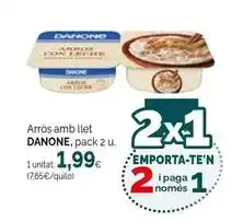 Condis Danone - arros amb llet oferta