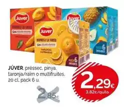 Condis Juver - préssec, pinya, taronja/raim o multifruites oferta