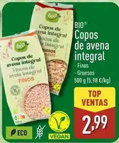 ALDI Bio - copos de avena integral oferta
