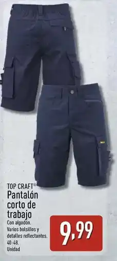 ALDI Top craft - pantalon corto de trabajo oferta
