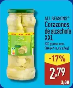 ALDI All seasons's - corazones de alcachofa xxl oferta