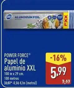 ALDI Power force - papel de aluminio xxl oferta