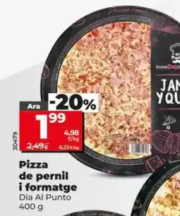 Dia Dia al punto - pizza de jamón y queso oferta