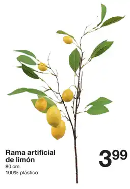 Zeeman Rama artificial de limón oferta