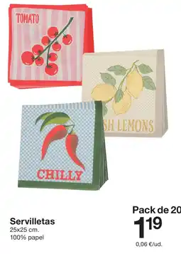 Zeeman Servilletas oferta