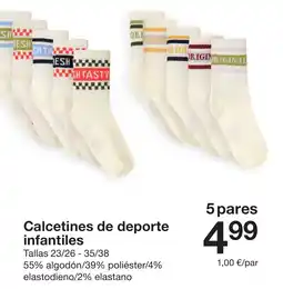 Zeeman Calcetines de deporte infantiles oferta