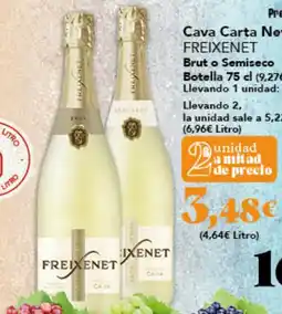 Gadis FREIXENET Cava Carta Nevada Brut o Semiseco oferta