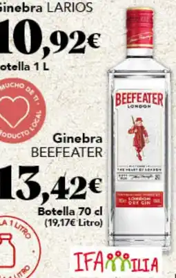 Gadis BEEFEATER Ginebra oferta