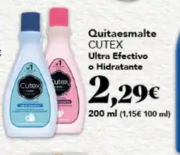 Gadis CUTEX Quitaesmalte Ultra Efectivo o Hidratante oferta