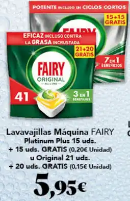 Gadis FAIRY Lavavajillas Máquina Platinum Plus oferta
