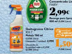 Gadis KH-7 Quitagrasas Cítrico Pistola oferta