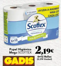 Gadis SCOTTEX Papel Higiénico Mega oferta