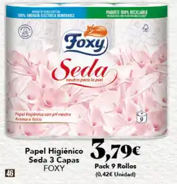 Gadis FOXY Papel Higiénico Seda 3 Capas oferta
