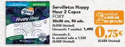 Gadis FOXY Servilletas Happy Hour 2 Capas oferta