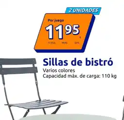 Action Sillas de bistró oferta