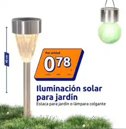 Action Iluminación solar para jardín oferta
