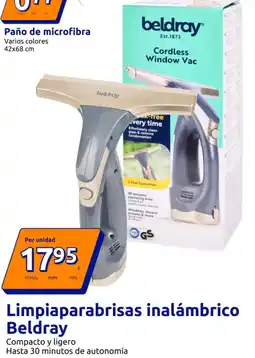 Action BELDRAY Limpiaparabrisas inalámbrico oferta