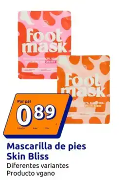 Action Mascarilla de pies Skin Bliss oferta