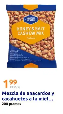 Action Mélange de noix de cajou & de cacahuetes salées au miel oferta