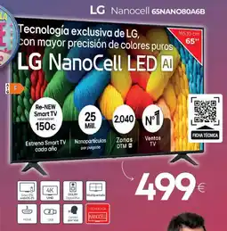Tien 21 LG Nanocell 65NANO80A6B oferta