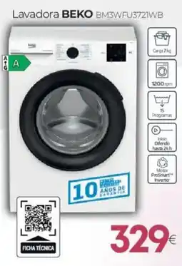 Tien 21 BEKO Lavadora BM3WFU3721WB oferta