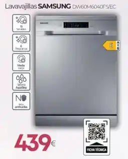 Tien 21 SAMSUNG Lavavajillas DW60M6040FS/EC oferta