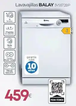 Tien 21 BALAY Lavavajillas 3VS572BP oferta
