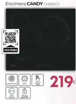 Tien 21 CANDY Encimera CH63DCC oferta