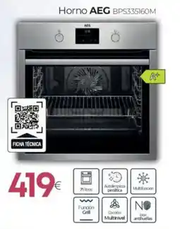 Tien 21 AEG Horno BPS335160M oferta
