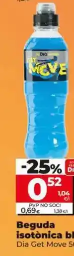 Dia Dia get move - bebida isotonica blue oferta