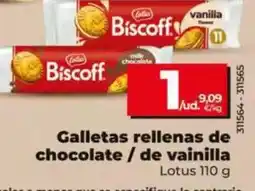 Dia Lotus - galletas rellenas de chocolate/ de vainilla oferta