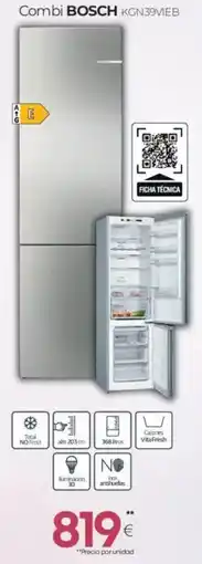 Tien 21 BOSCH Combi KGN39VIEB oferta