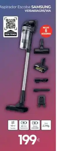 Tien 21 SAMSUNG Aspirador Escoba VS15A60AGR5/WA oferta