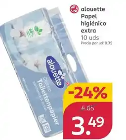 Rossmann ALOUETTE Papel higiénico extra oferta