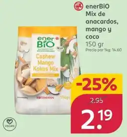 Rossmann ENERBIO Mix de anacardos, mango y oferta