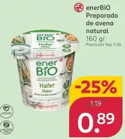 Rossmann ENERBIO Preparado de avena natural oferta