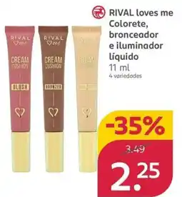 Rossmann RIVAL loves me Colorete, bronceador e iluminador Líquido oferta