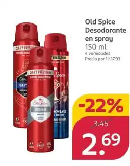 Rossmann OLD SPICE Desodorante en spray oferta