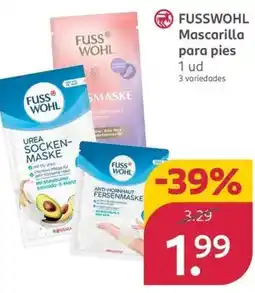 Rossmann FUSSWOHL Mascarilla para pies oferta