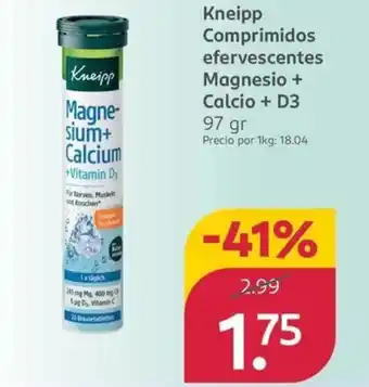 KNEIPP Comprimidos efervescentes Magnesio + Calcio + D3
