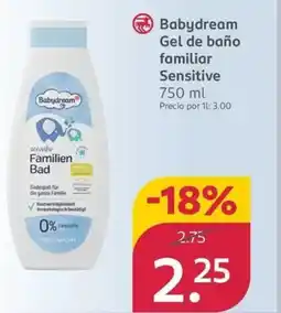 Rossmann BABYDREAM Gel de baño familiar Sensitive oferta