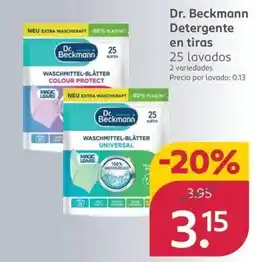 Rossmann DR.BECKMANN Detergente en tiras oferta