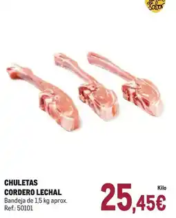 Makro Chuletas cordero lechal oferta
