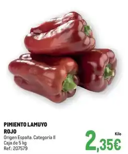 Makro Origen - pimiento lamuyo rojo oferta