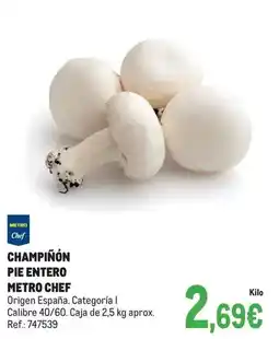 Makro Chef select - champiñón pie entero oferta