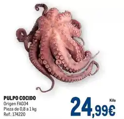 Makro Origen - pulpo cocido oferta