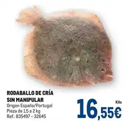 Makro Origen - rodaballo de cría sin manipular oferta