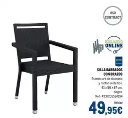 Makro Silla barbados con brazos oferta