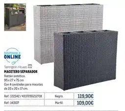 Makro Tarrington - macetero separador oferta
