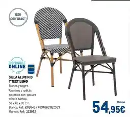 Makro Blanco - silla aluminio y textileno oferta